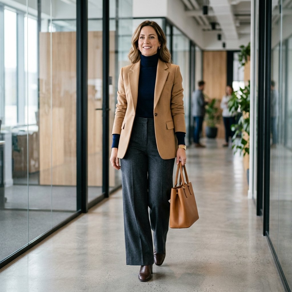 Smart Casual Office Winter Outfit