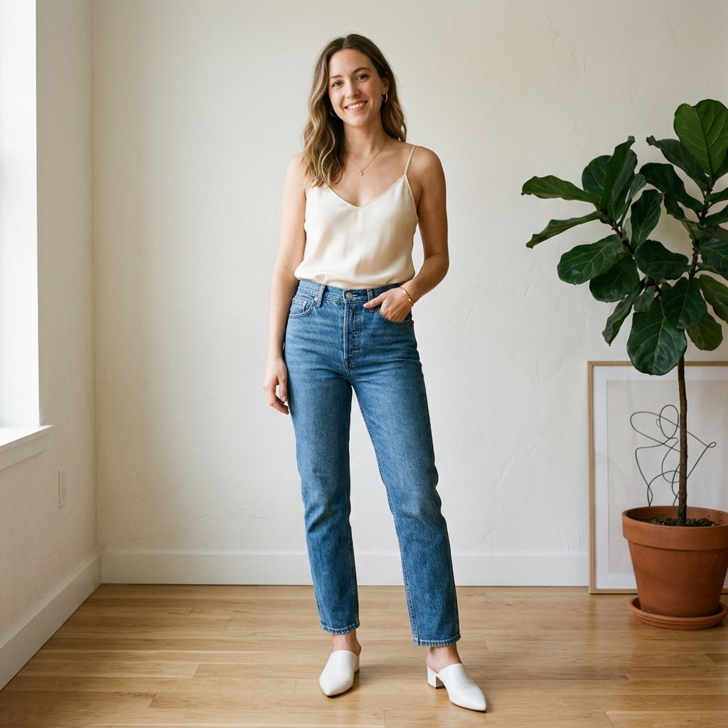 Straight Leg Jeans Outfit Ideas