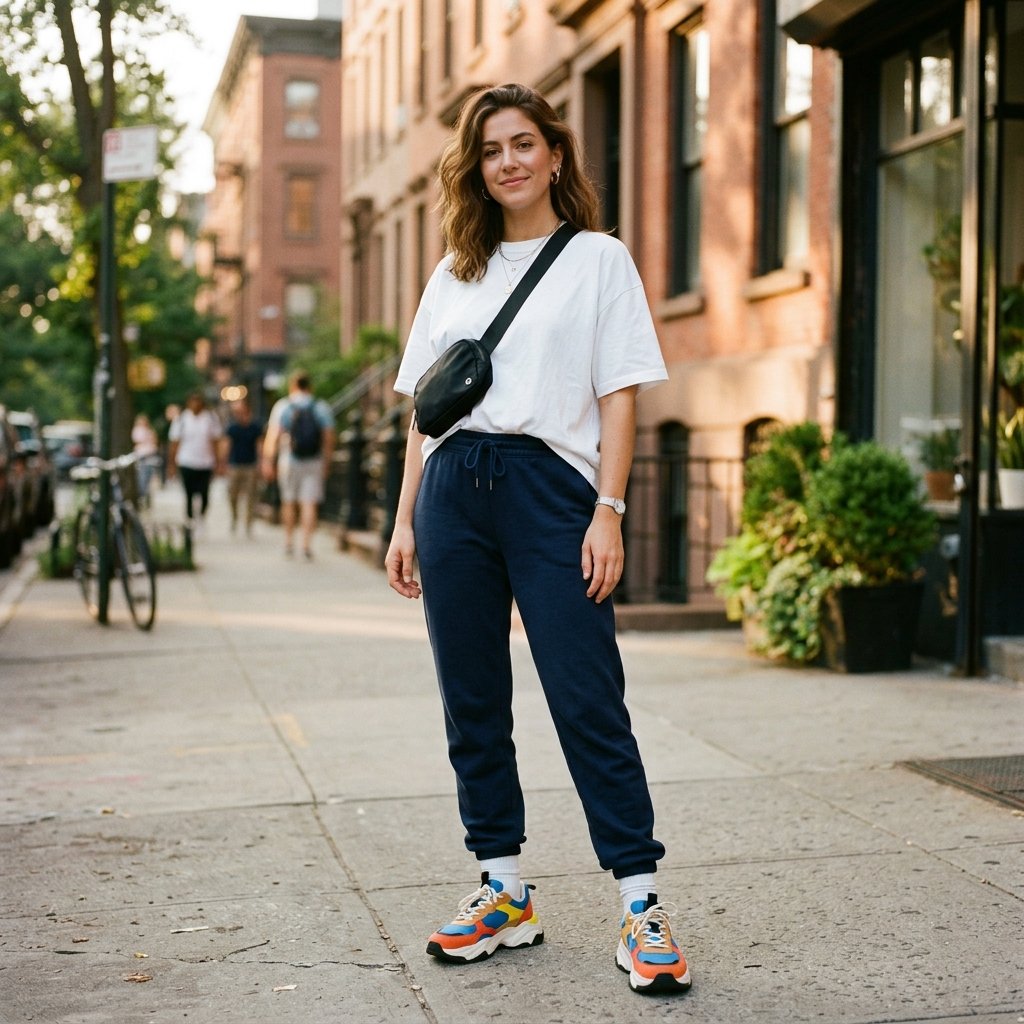 30 Best Outfit Ideas Sweatpants to Elevate Your Everyday Look 8 Sweatpants with Sneakers Outfit Ideas