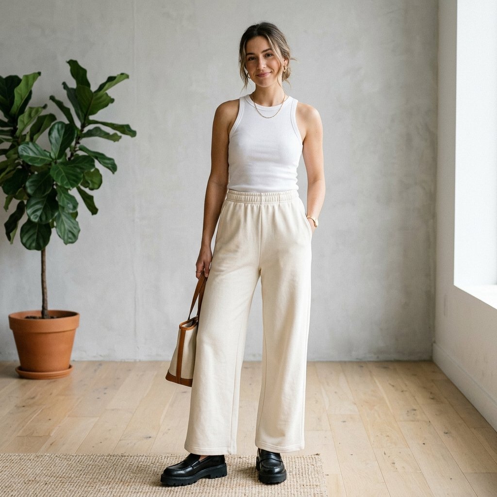 30 Best Outfit Ideas Sweatpants to Elevate Your Everyday Look 27 Wide Leg Outfit Ideas Sweatpants