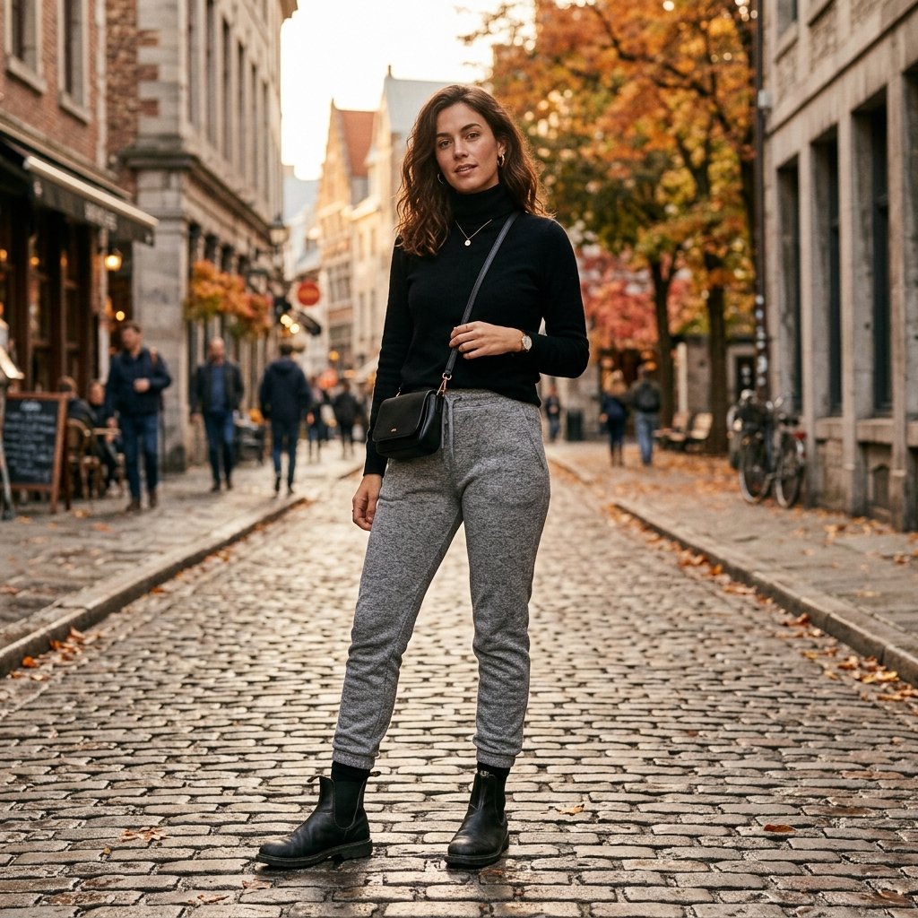 30 Best Outfit Ideas Sweatpants to Elevate Your Everyday Look 11 Sweatpants with Boots Outfit Ideas