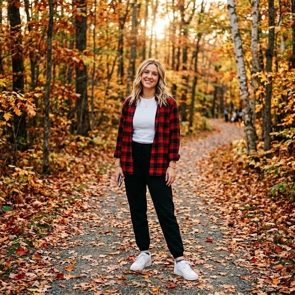 30 Best Outfit Ideas Sweatpants to Elevate Your Everyday Look 30 Sweatpants and Flannel Shirt Outfit Ideas