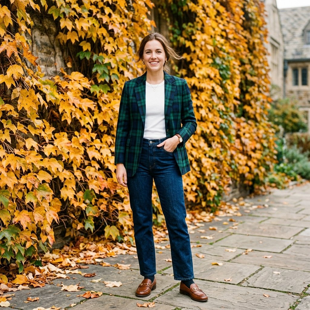 Plaid and Tartan Pattern fall outfits women