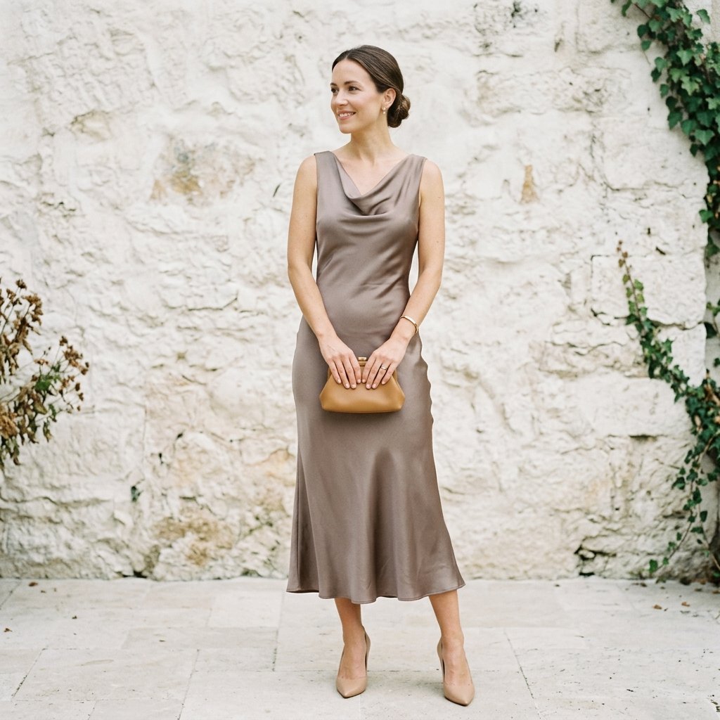 Wedding Guest Outfits Ideas in Neutral Tones