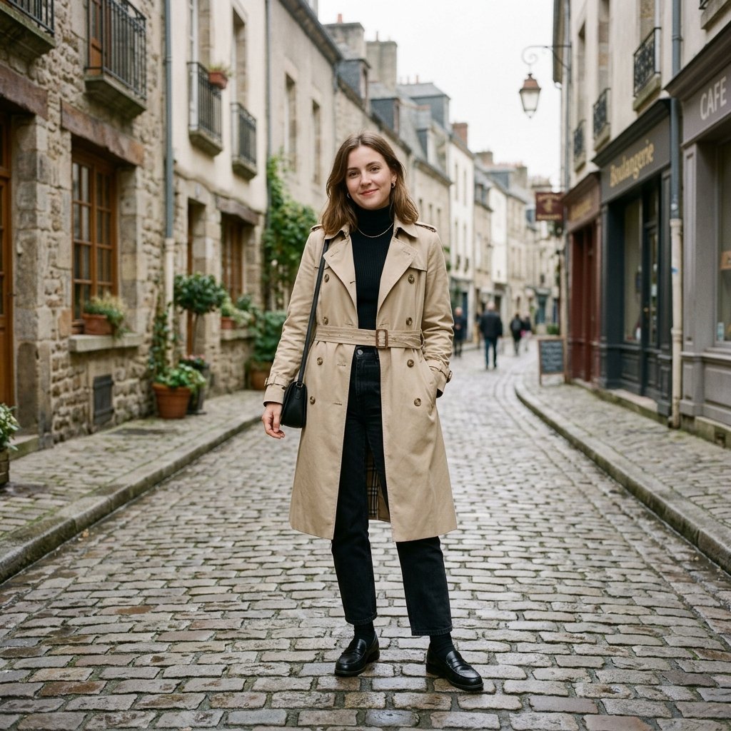 STrench Coat Outfit Ideas Simple