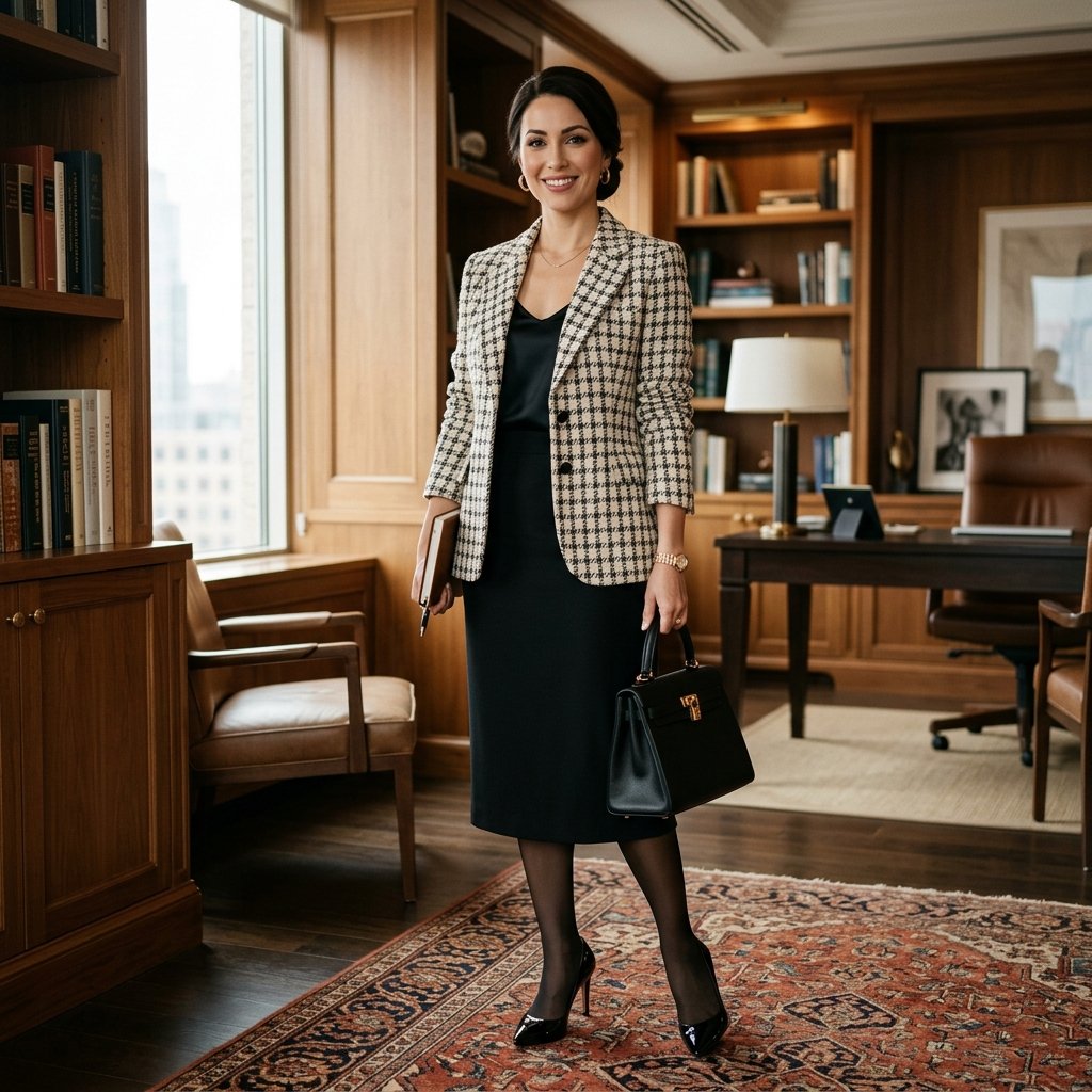 Tweed Blazer Outfit Ideas