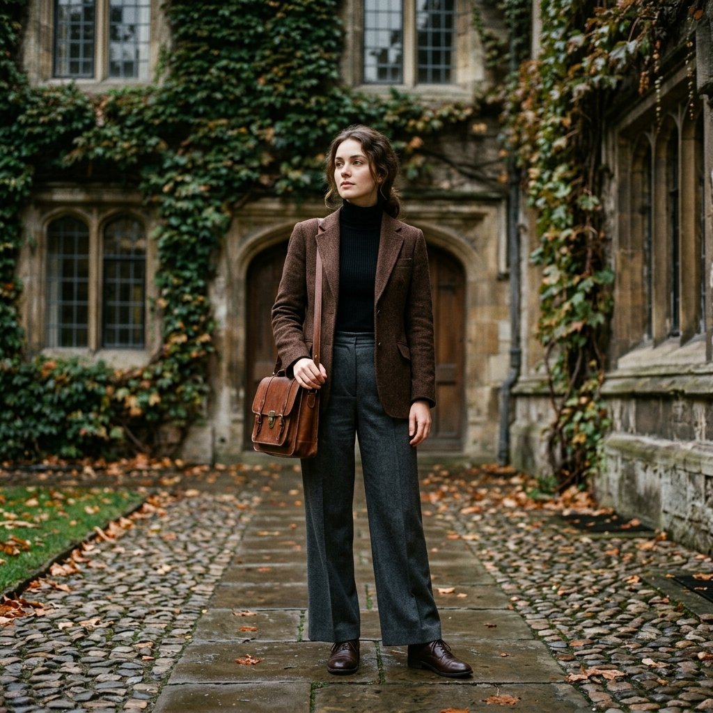 Dark Academia Fall School Outfit Ideas