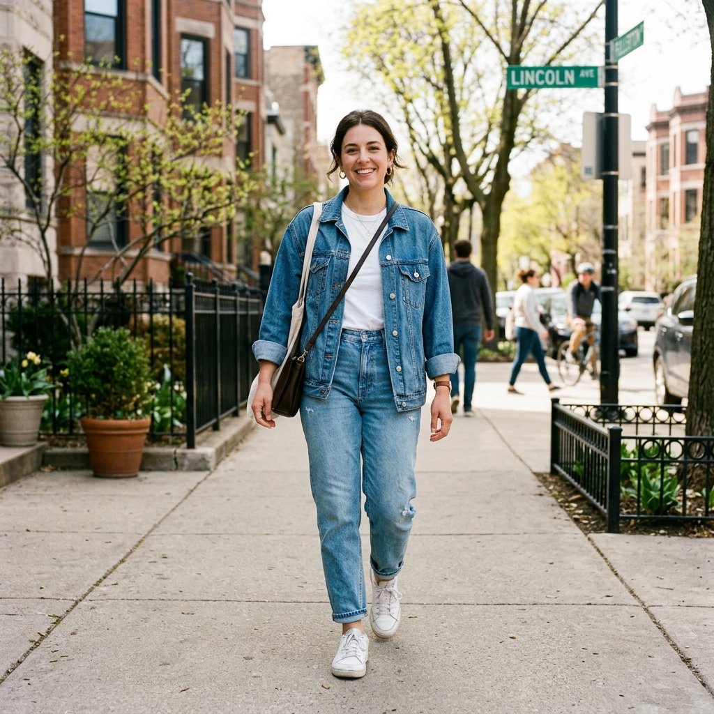 Casual Chicago Spring Street Style