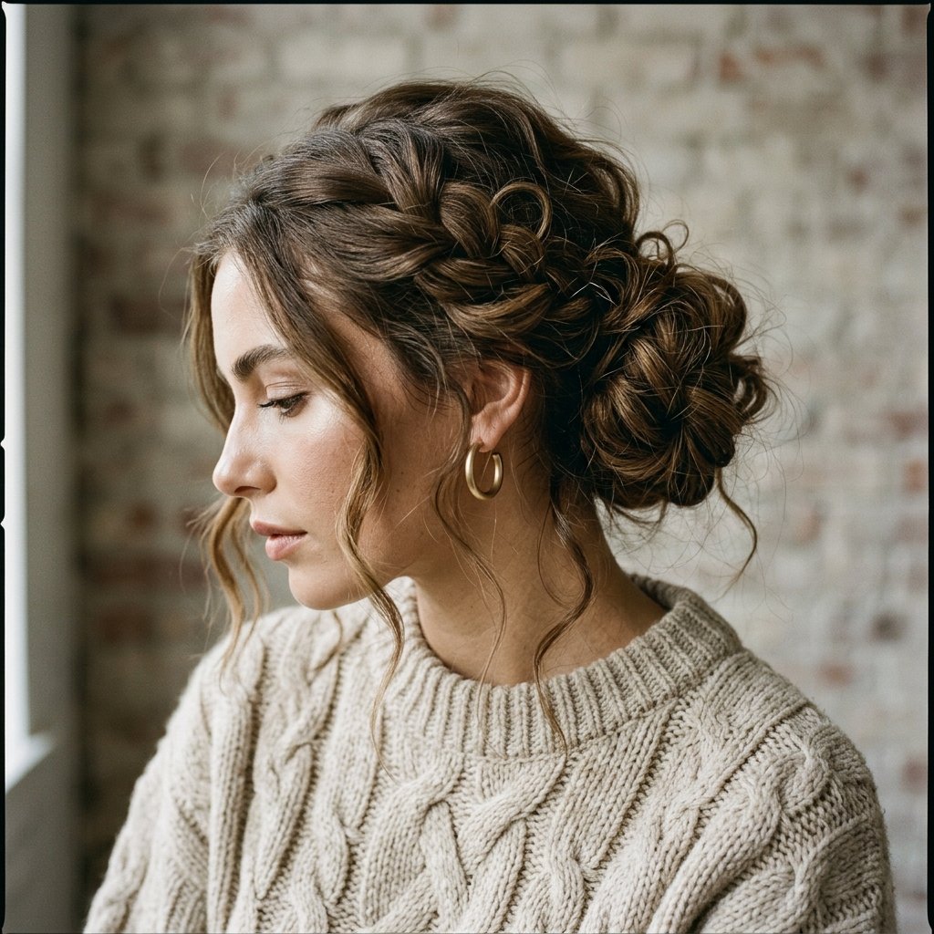 Textured Bun Hairstyles