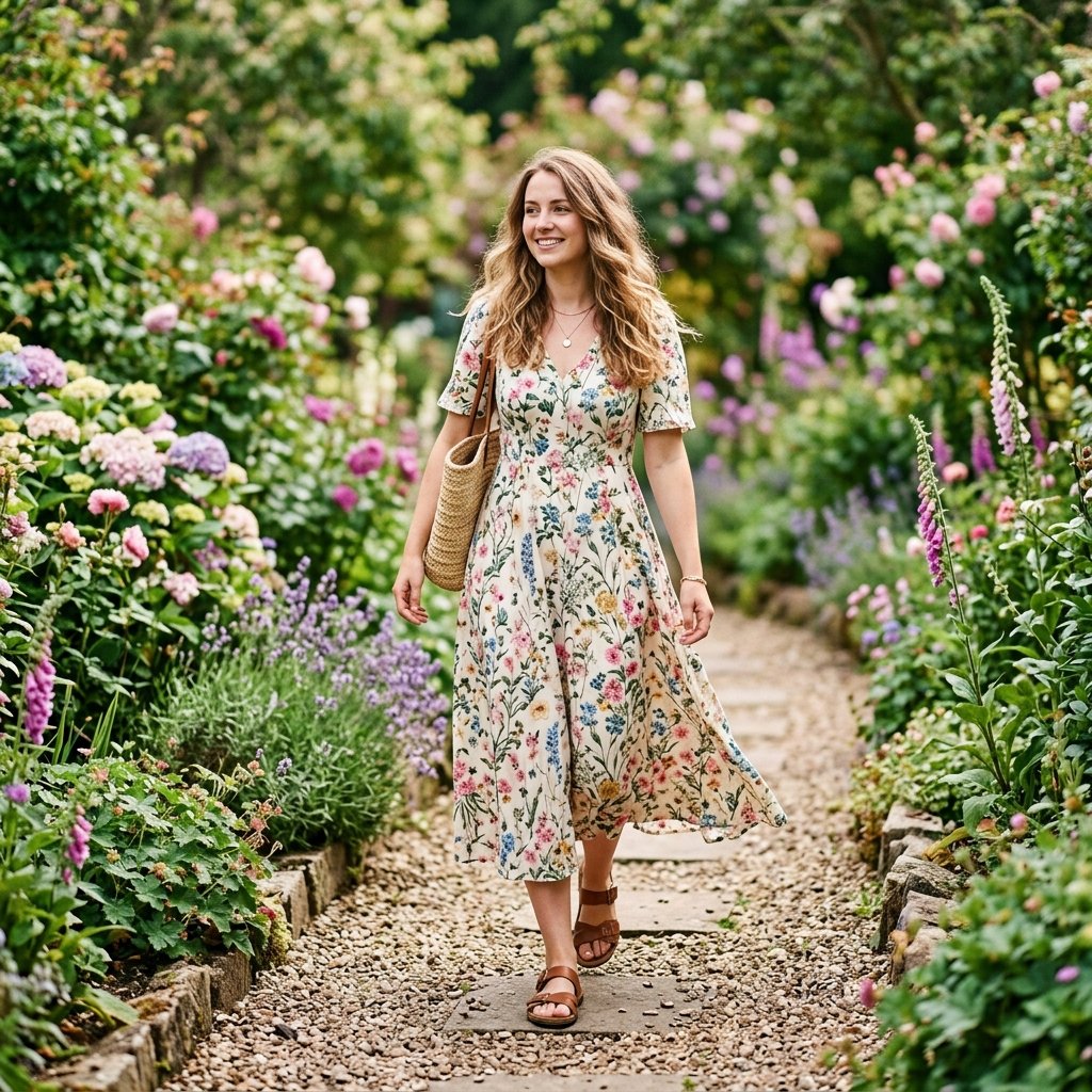 Floral Midi Dress Ideas