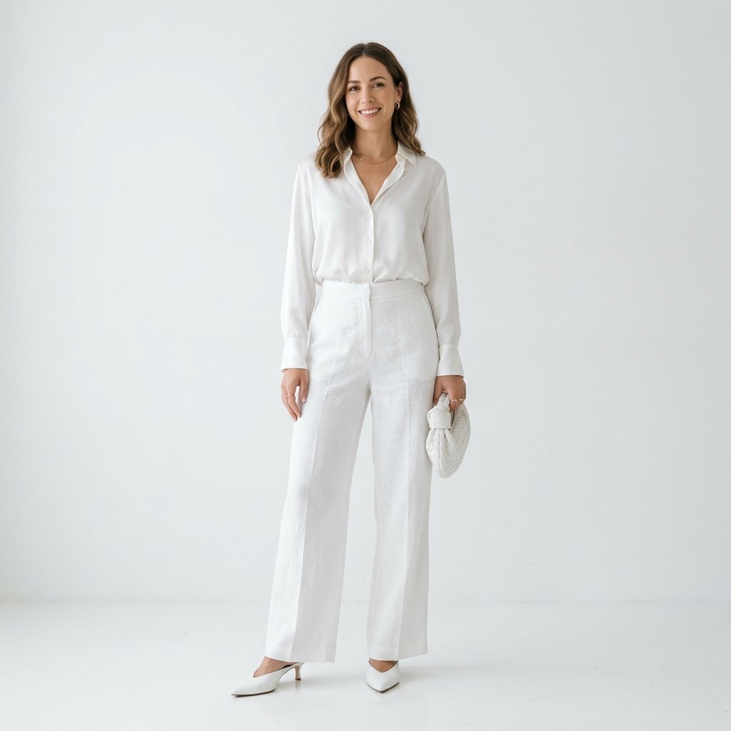 White Outfit Ideas: 30 Creative Looks to Inspire Your Next Stunning Style 2 White Outfit Idea All White Look Ideas