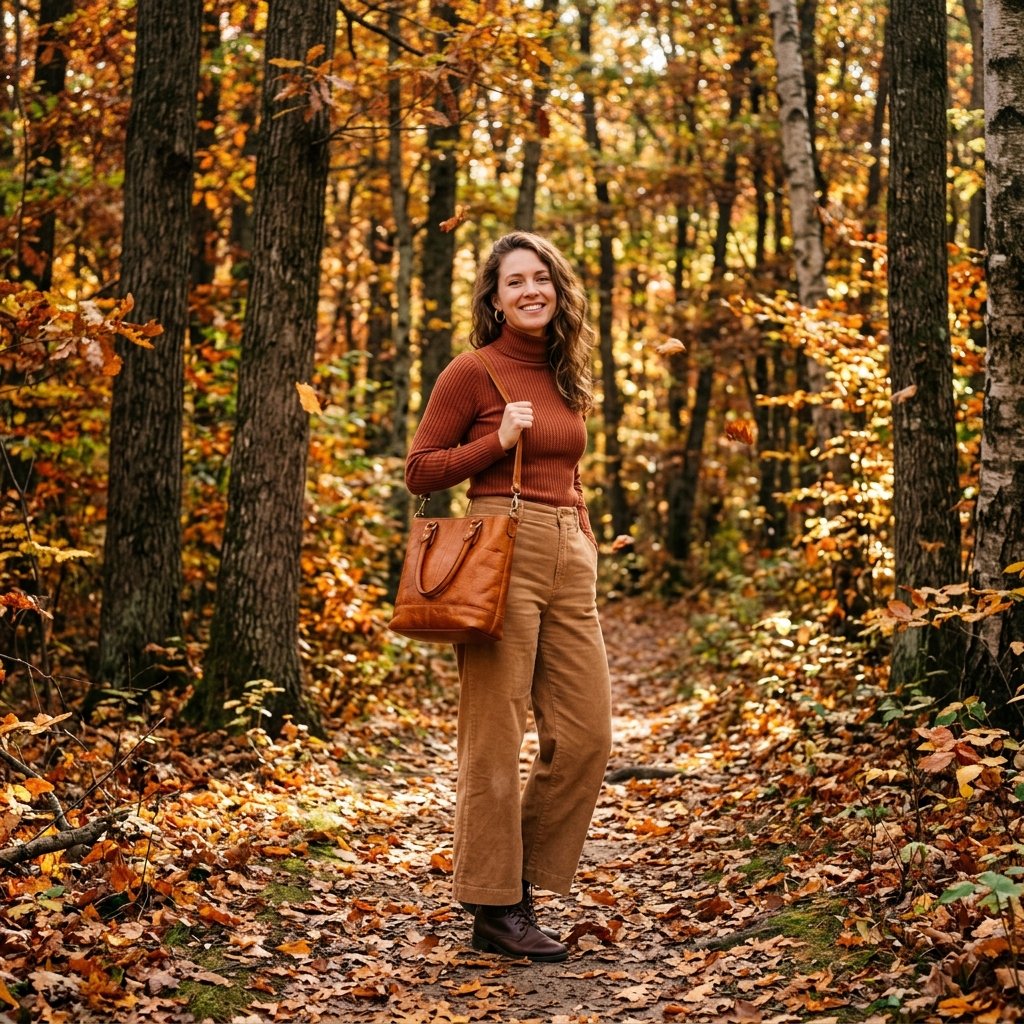 Earthy Tones Fall Outfits Aesthetic