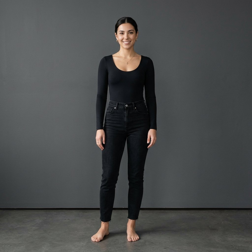Outfit Ideas Black Jeans and Bodysuit Ideas