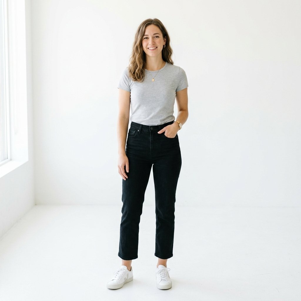 Outfit Ideas Black Jeans and Sneakers Ideas