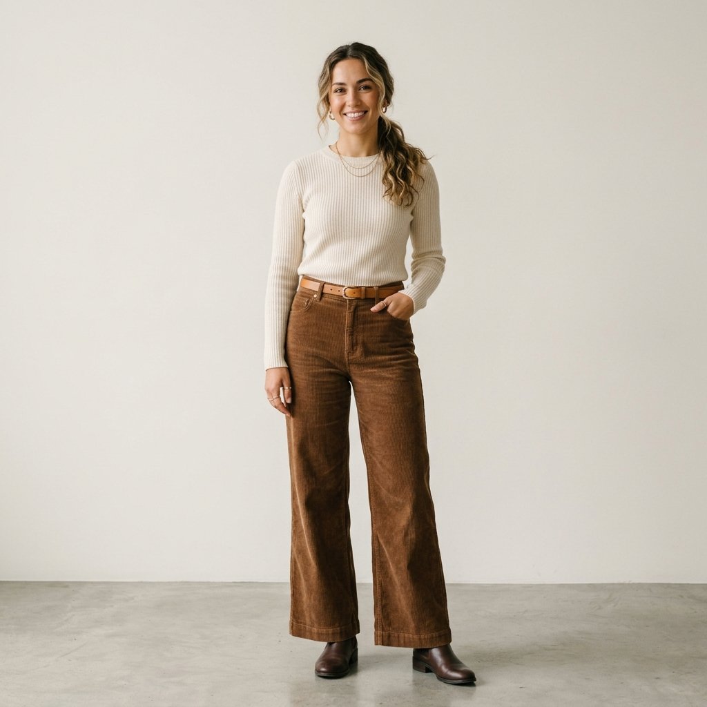 Corduroy Pants Outfit Ideas Autumn