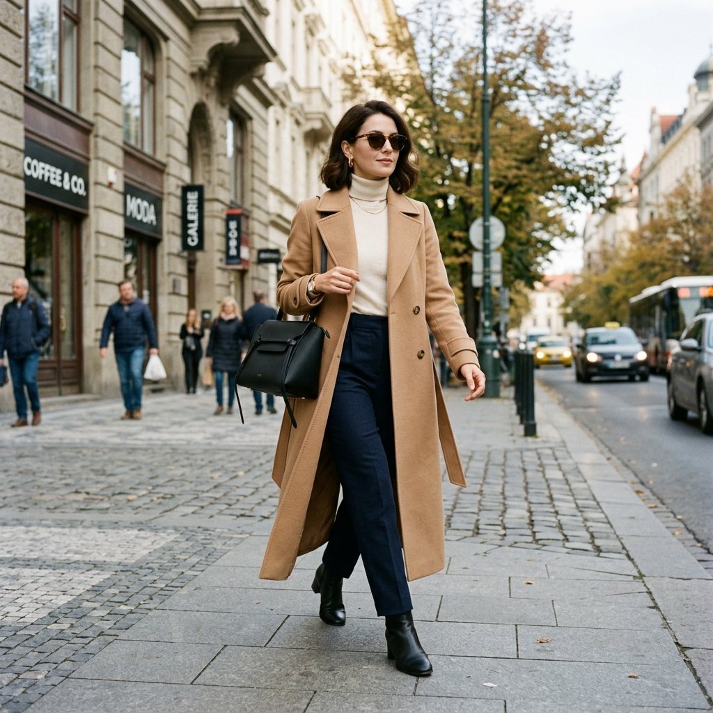 Camel Coat Old Money Outfits