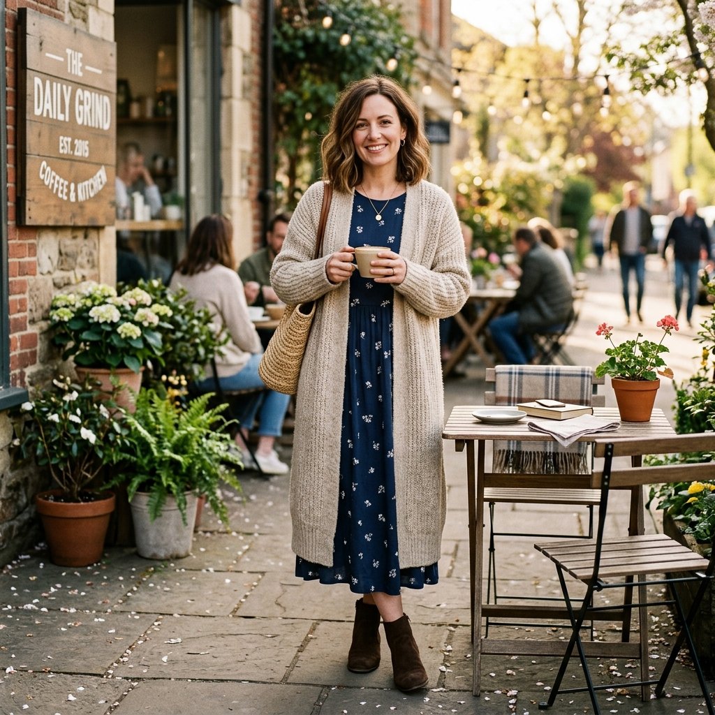 Layered Cardigan Modest Spring Outfits