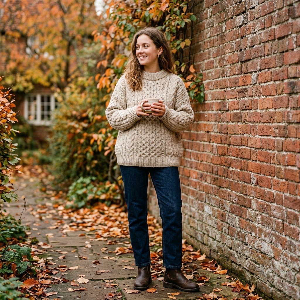 Chunky Knit Sweater Outfit Ideas Comfy
