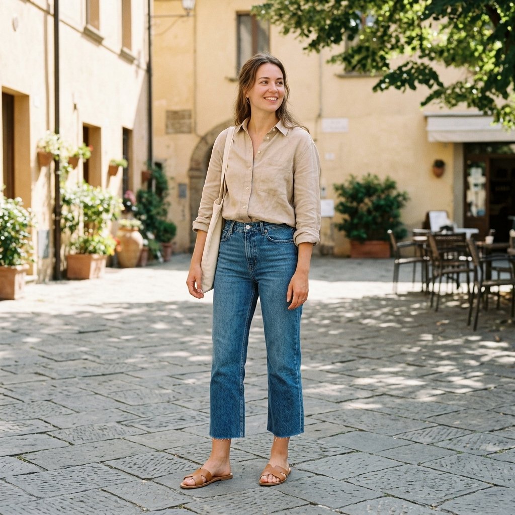 Cropped Jeans Outfit Ideas