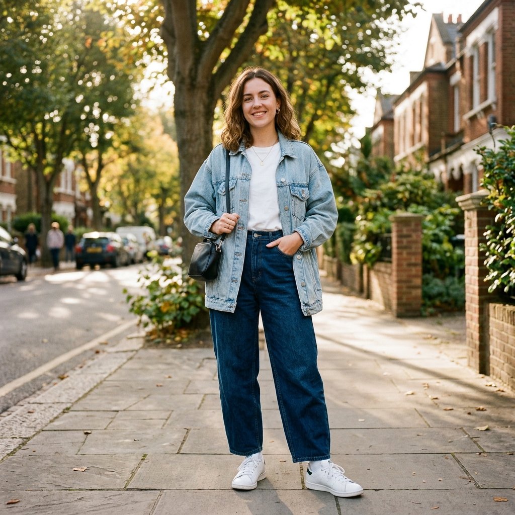 Denim Jacket outfit ideas baggy