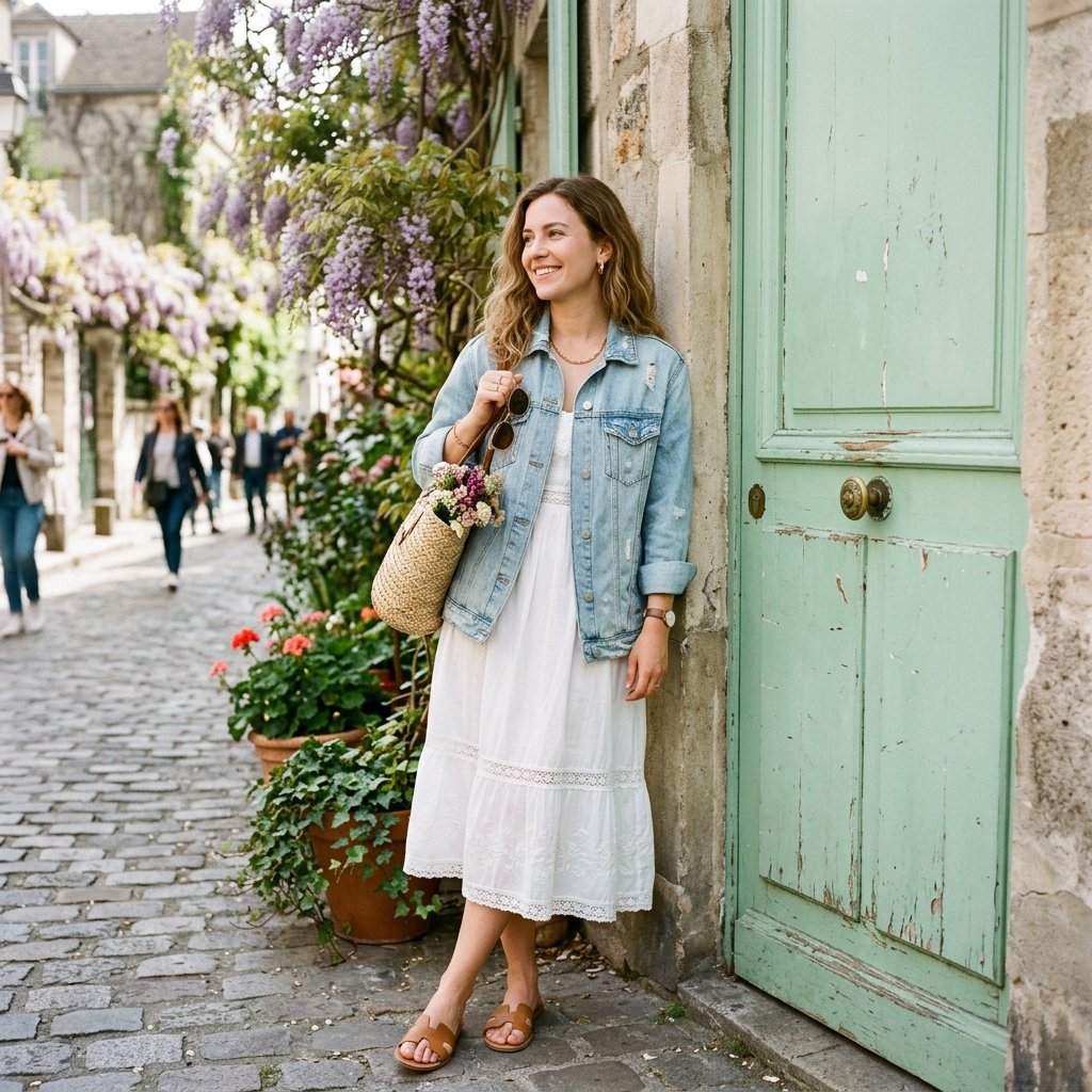 Light Denim Jacket Spring Fashion Outfits