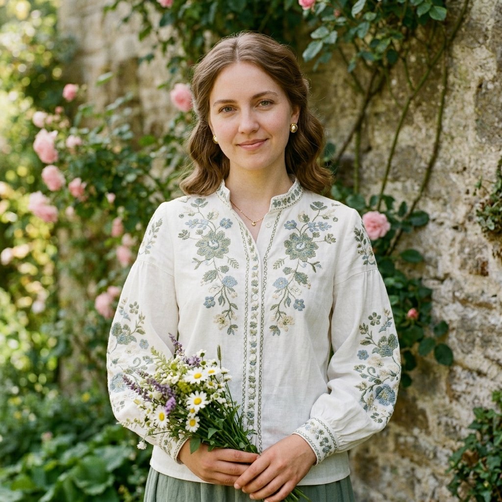 Embroidered Blouse Outfit Ideas
