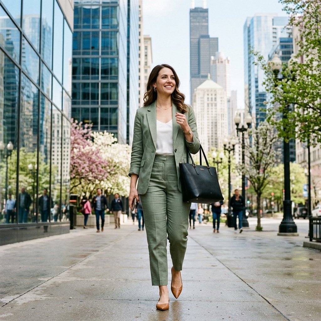 Chic Chicago Spring Work Outfits