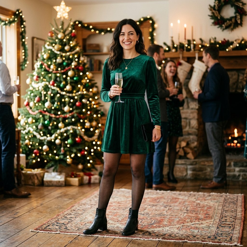 Christmas Party Outfits with Tights