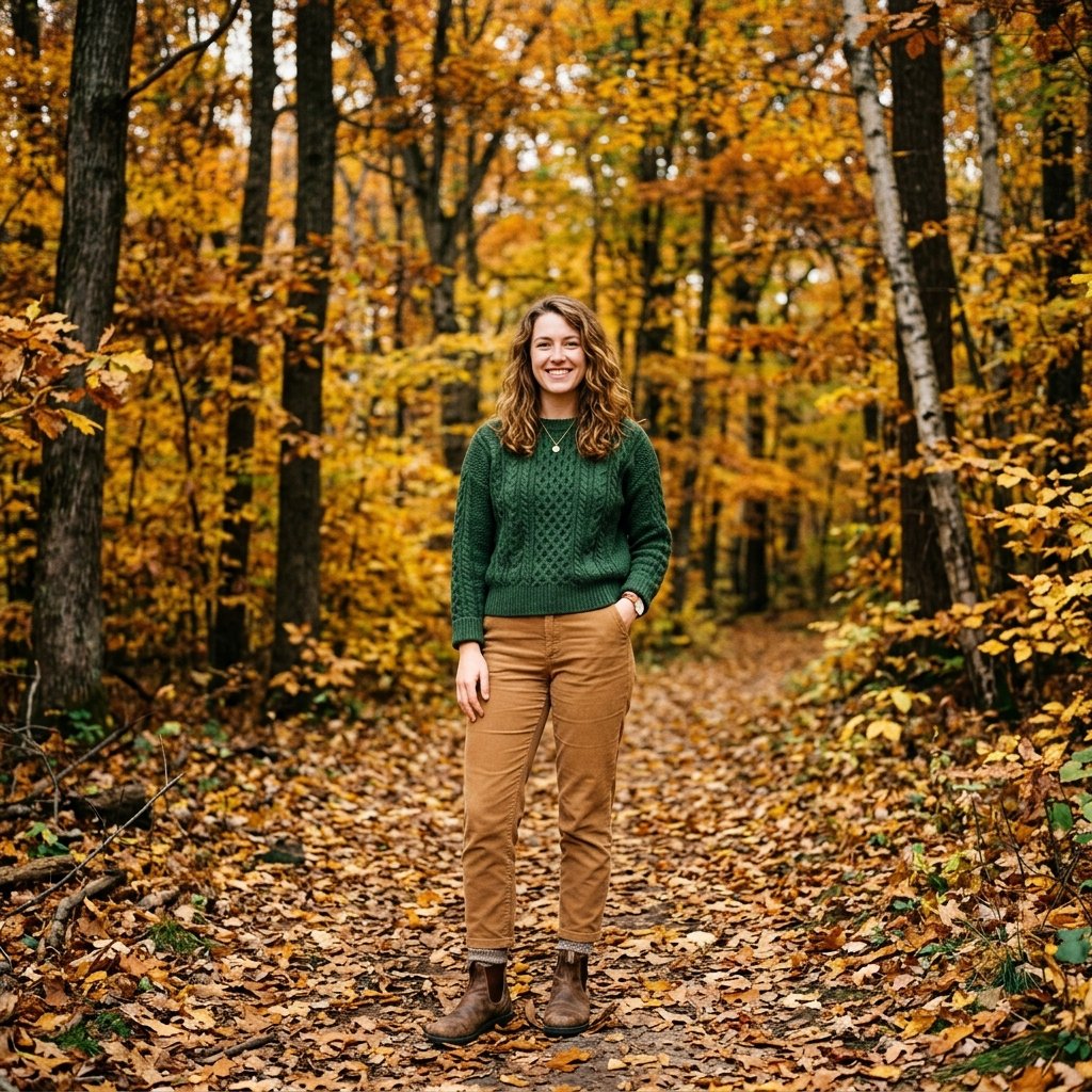 Outfit My Fall in Forest Green Tones