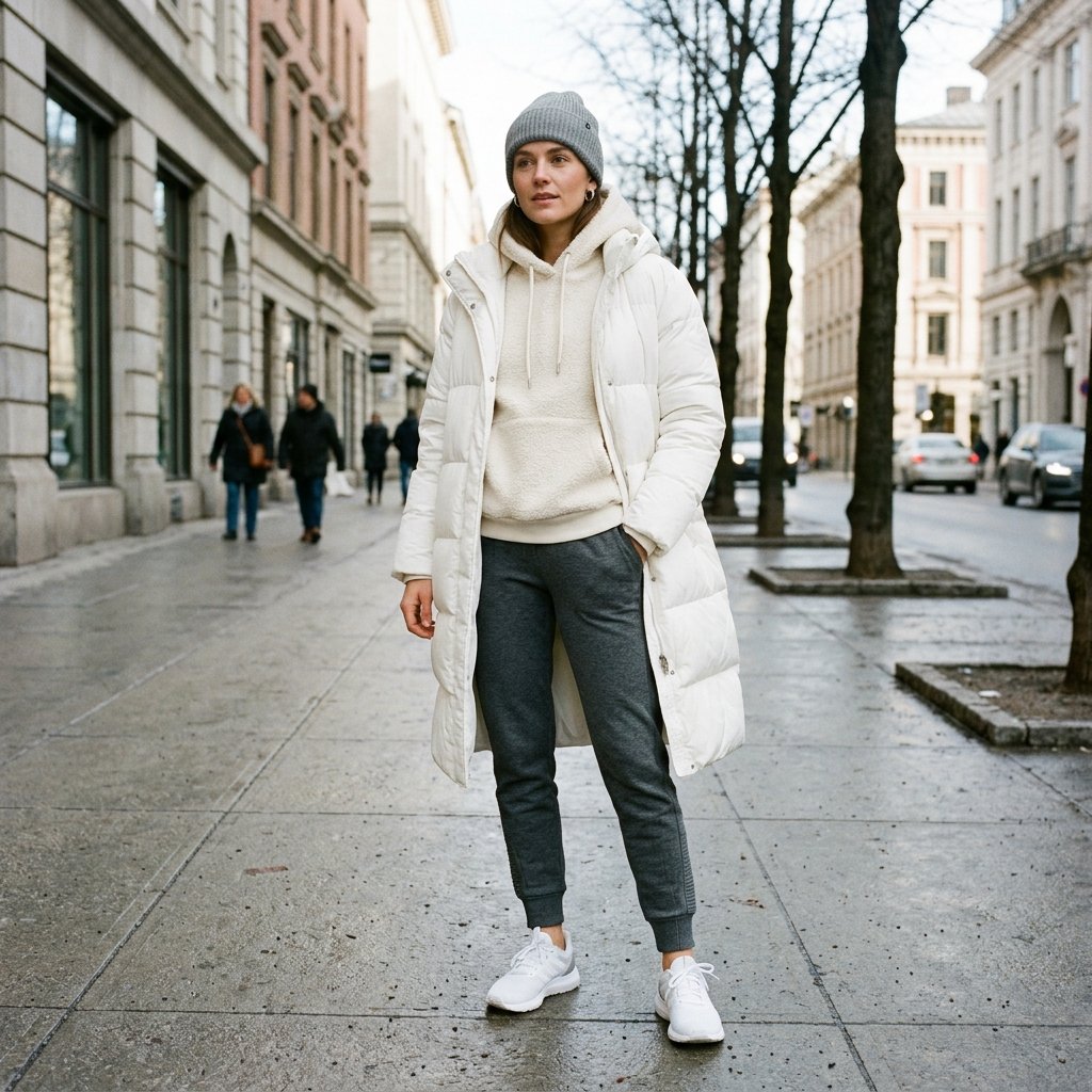 Athleisure-Inspired Cold Weather Outfit
