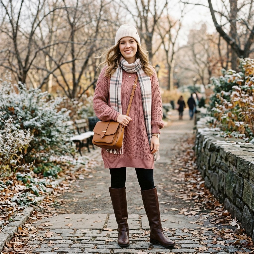 Fleece-Lined Leggings Outfit