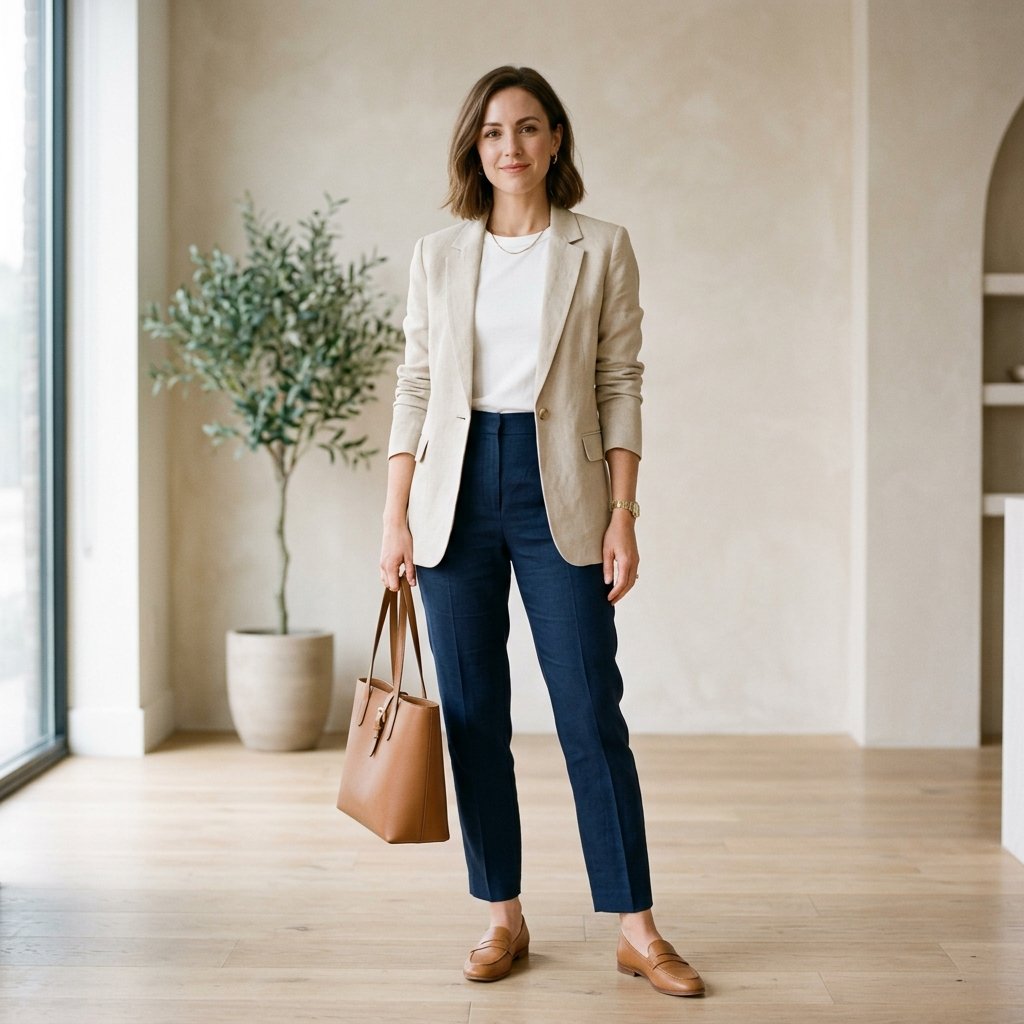 Linen Blazer Outfit Ideas