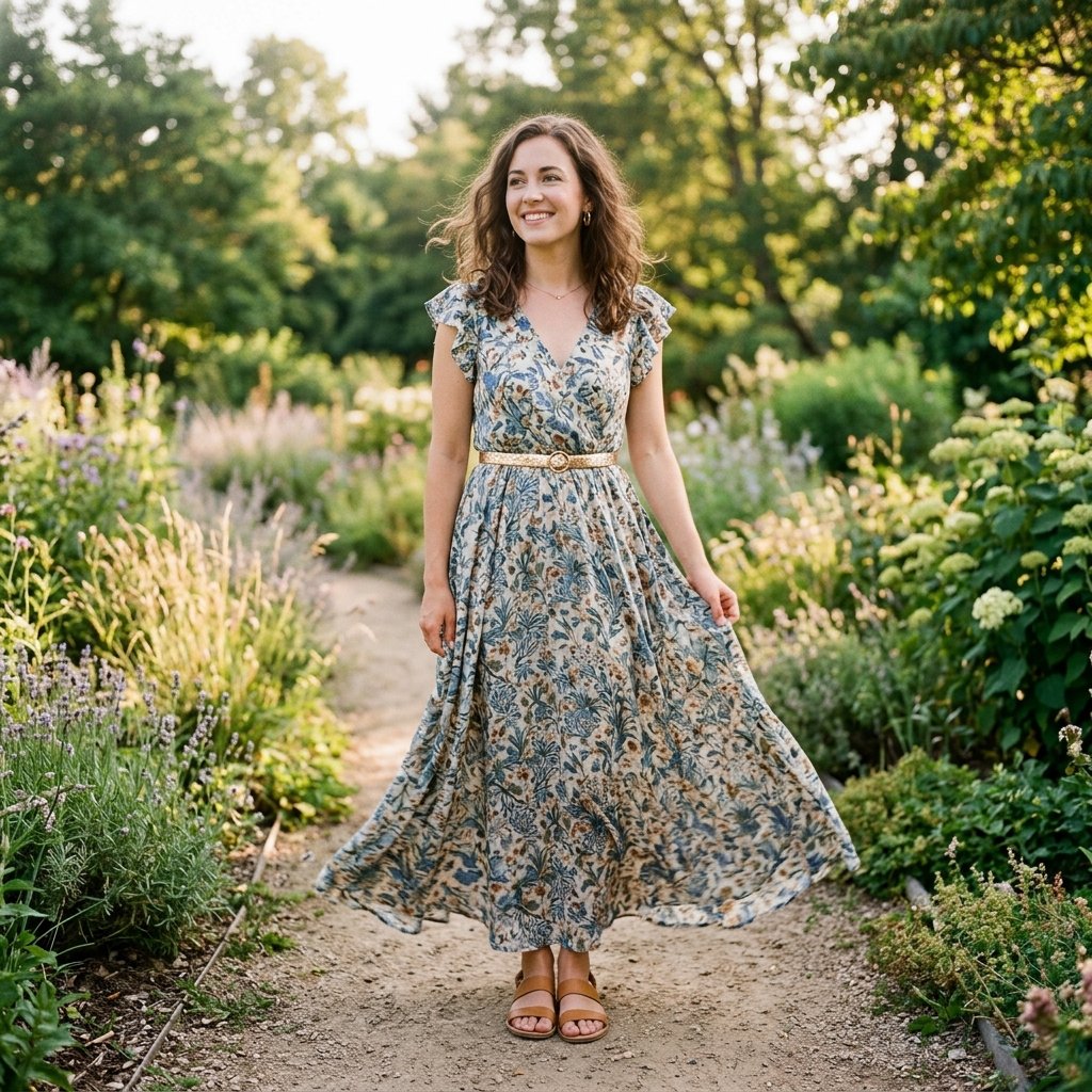 Belted Maxi Dress Ideas