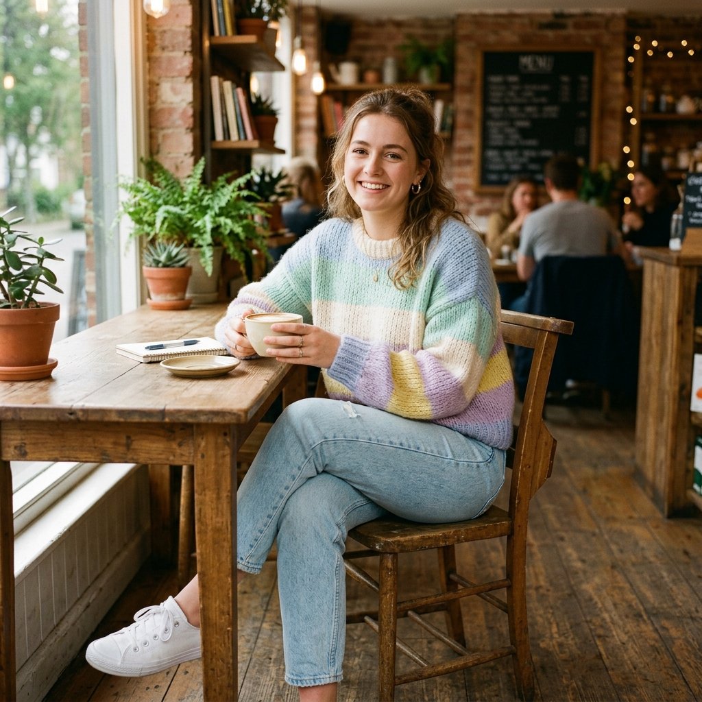 Pastel Sweater Outfit Ideas
