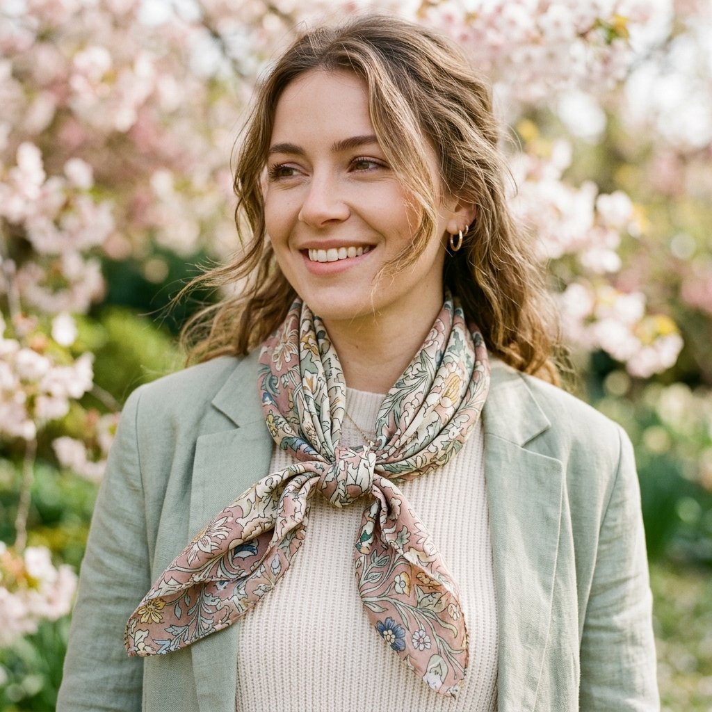 Scarf Styling spring travel outfits