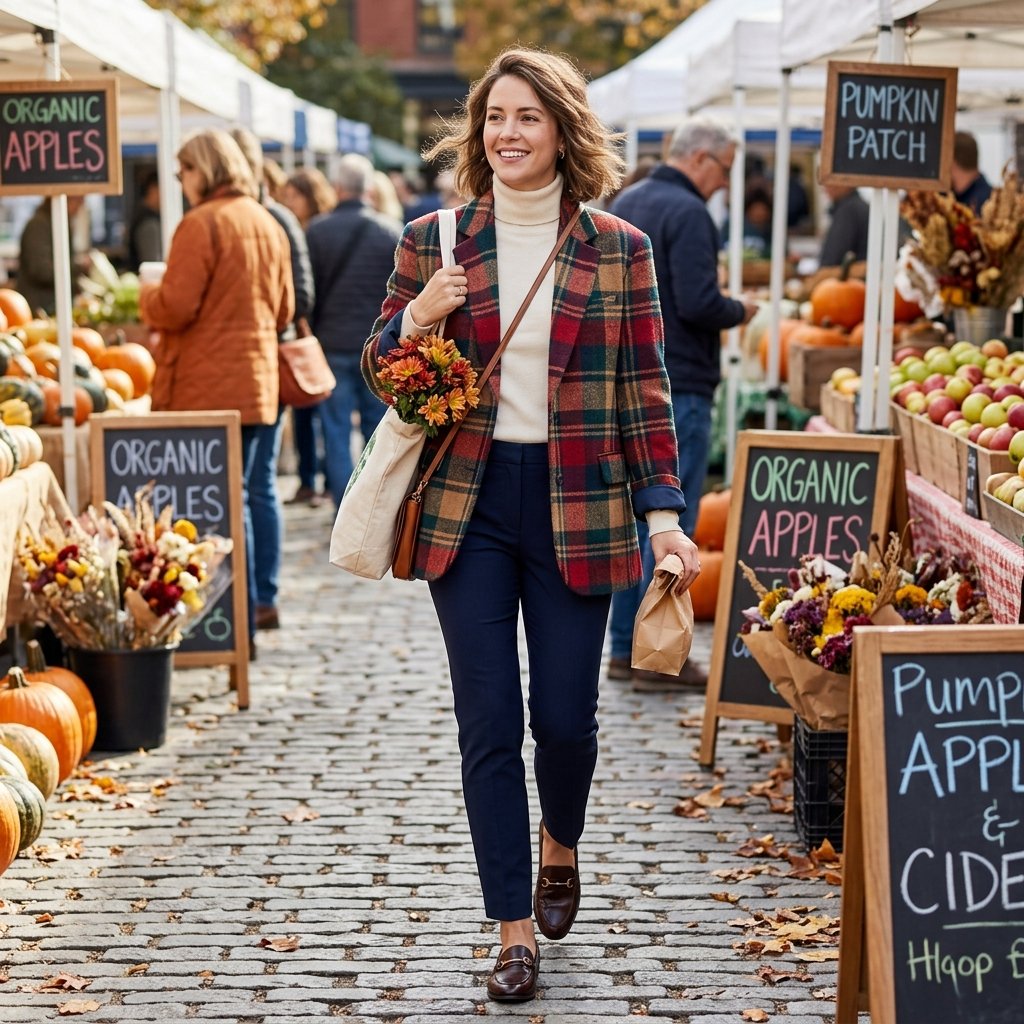 Plaid Pattern Fall Outfit Ideas