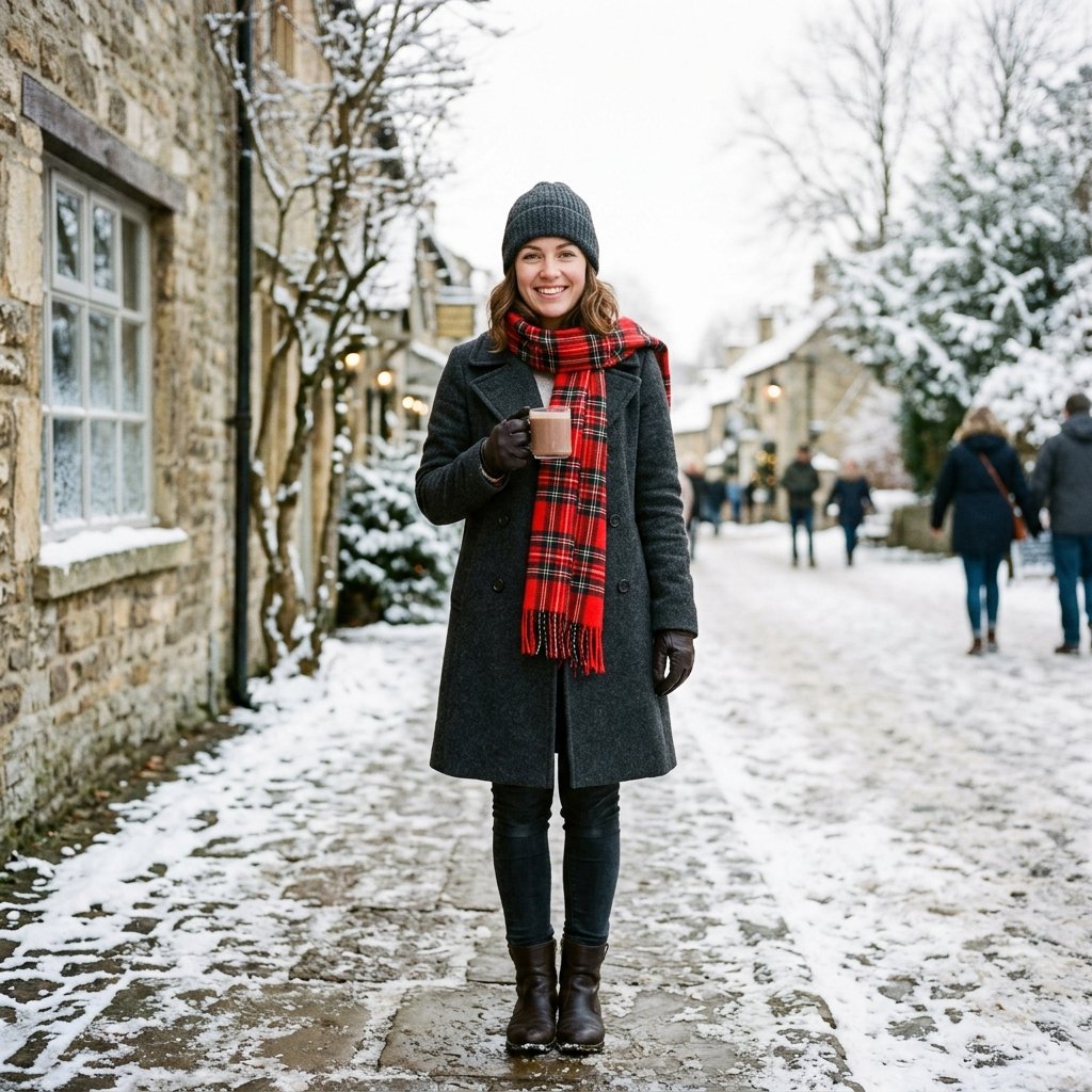 Plaid Scarf Winter Outfit Inspo Ideas