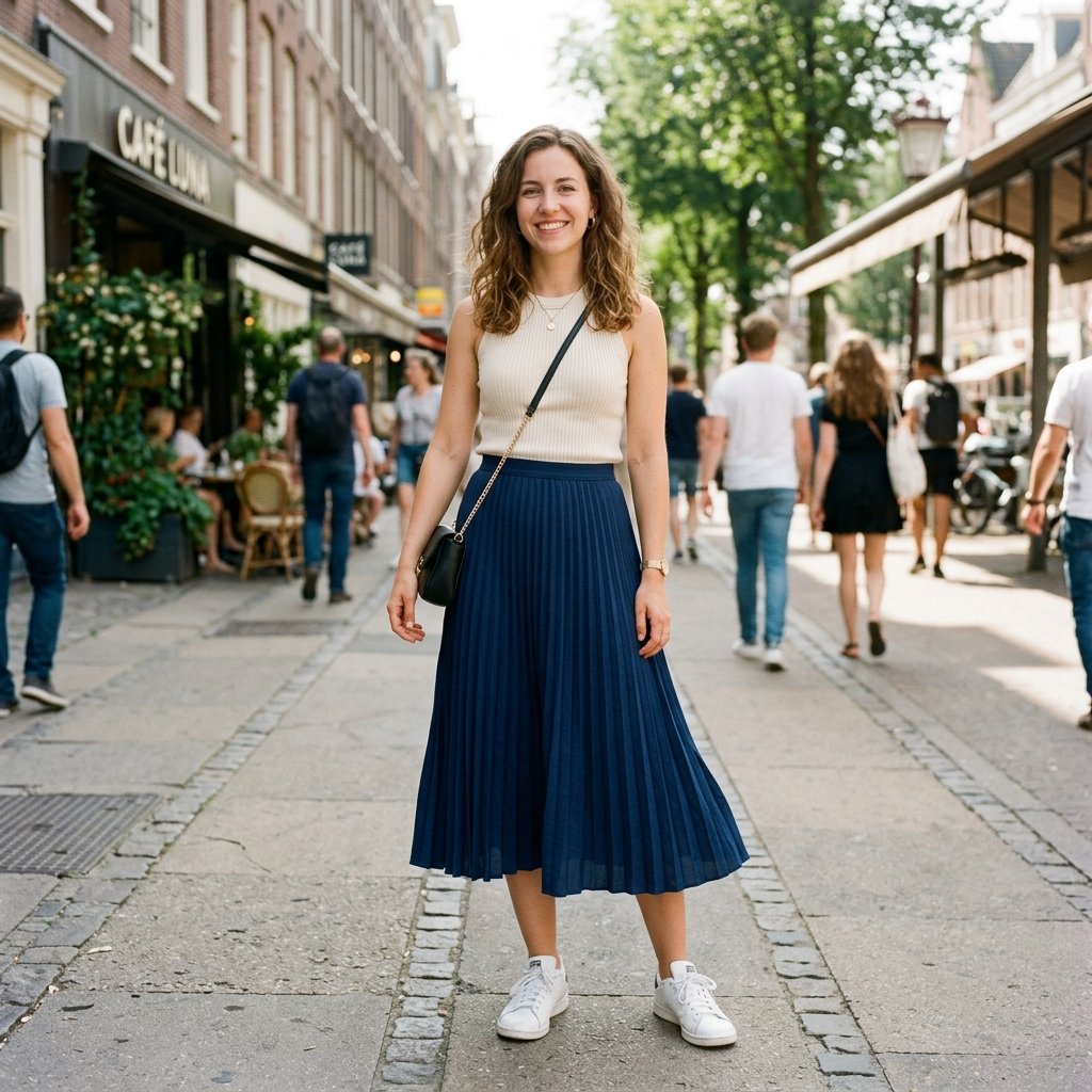 Pleated Skirt Outfit Ideas