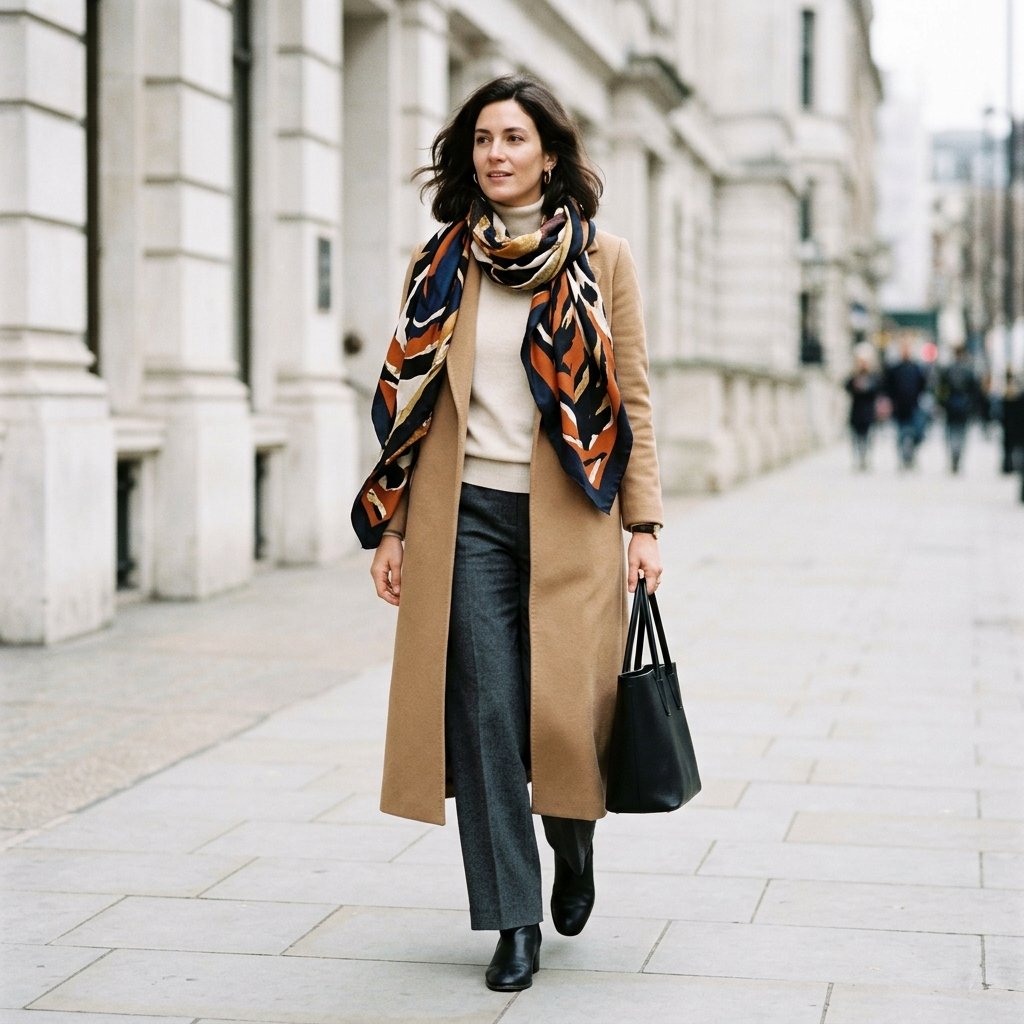 Printed Scarf as Statement Piece