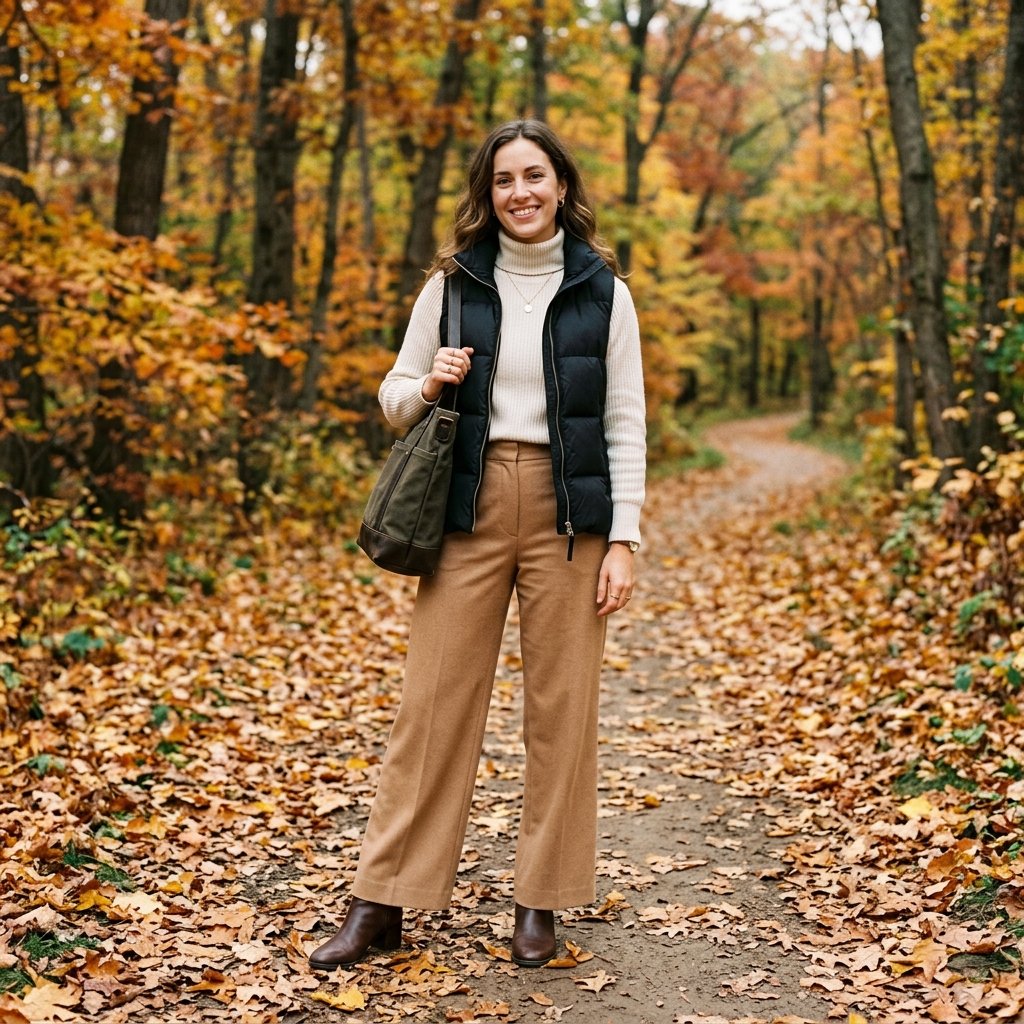 Puffer Vest Layering Outfit Ideas
