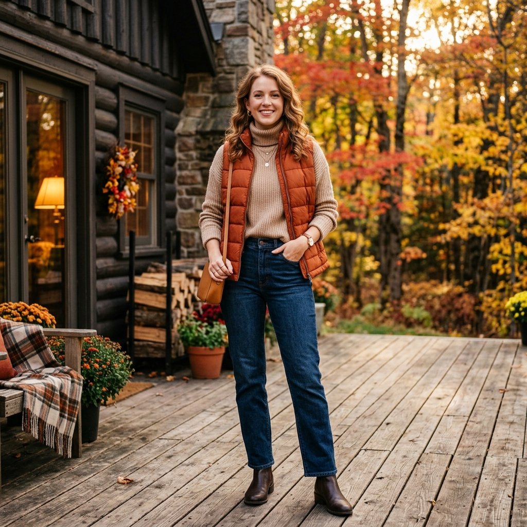 Autumn Layered Vest Outfit Ideas Autumn