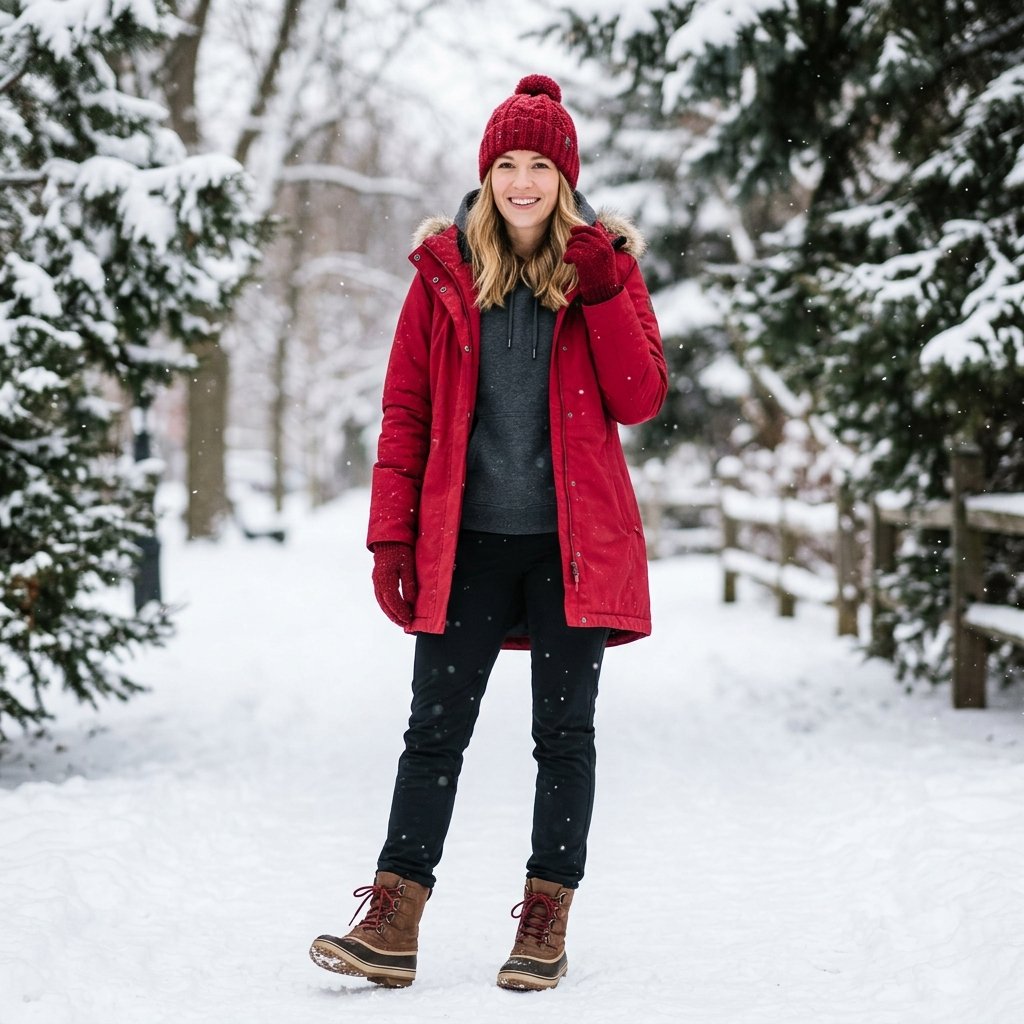 Snow Day Practical Yet Stylish Outfit