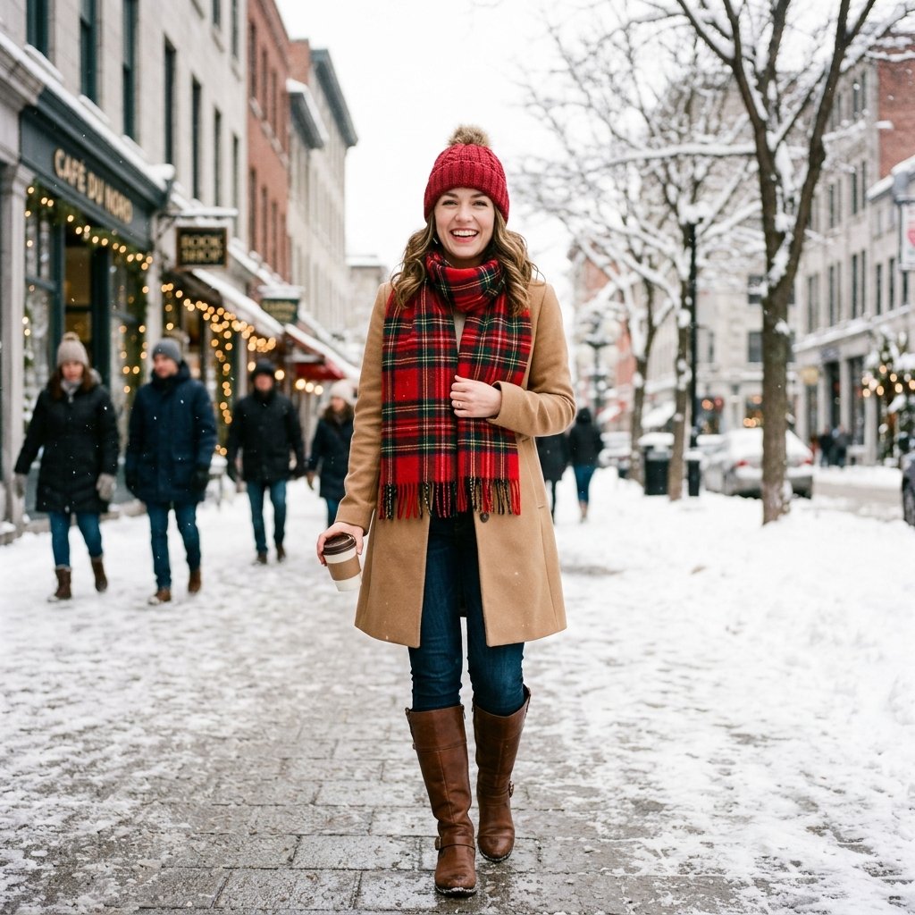 Scarf and Beanie Outfit Ideas