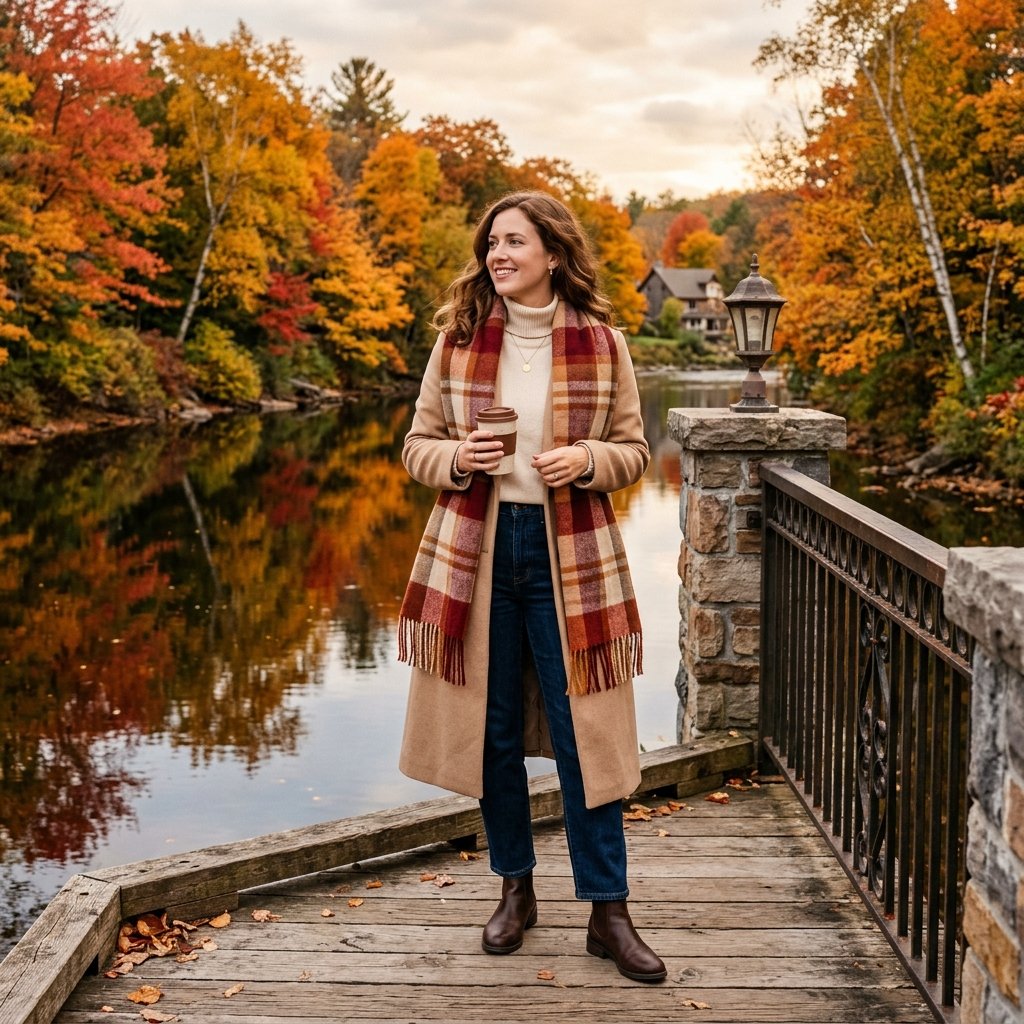 Fall outfits women with Scarves