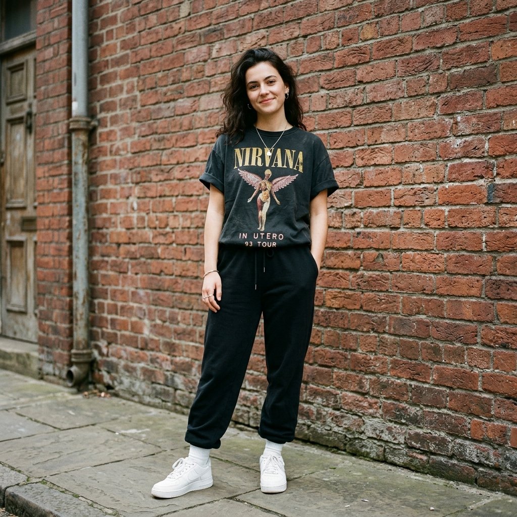 30 Best Outfit Ideas Sweatpants to Elevate Your Everyday Look 13 Sweatpants and Graphic Tee Outfit Ideas