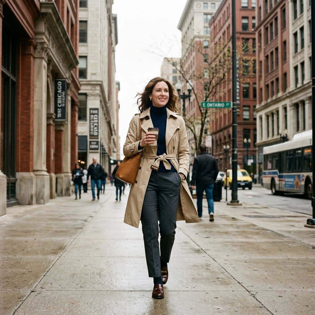 Chicago Spring Transitional Weather Outfits