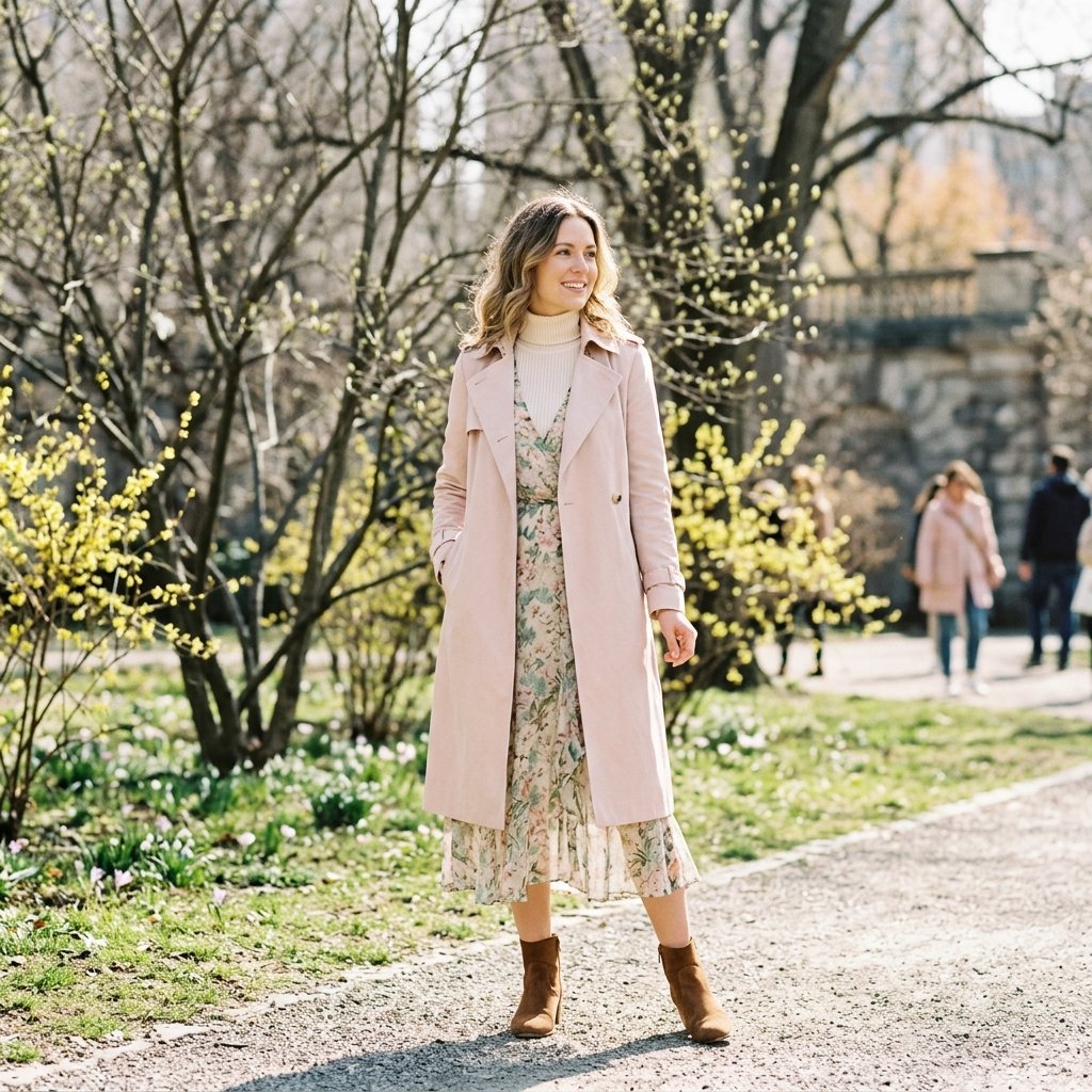 Transitional Late Winter to Early Spring Look