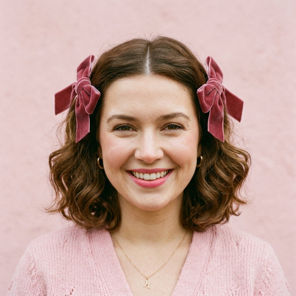 30 Trendy Hairstyles with Bows to Refresh Your Look 7 Double Bow Hairstyles