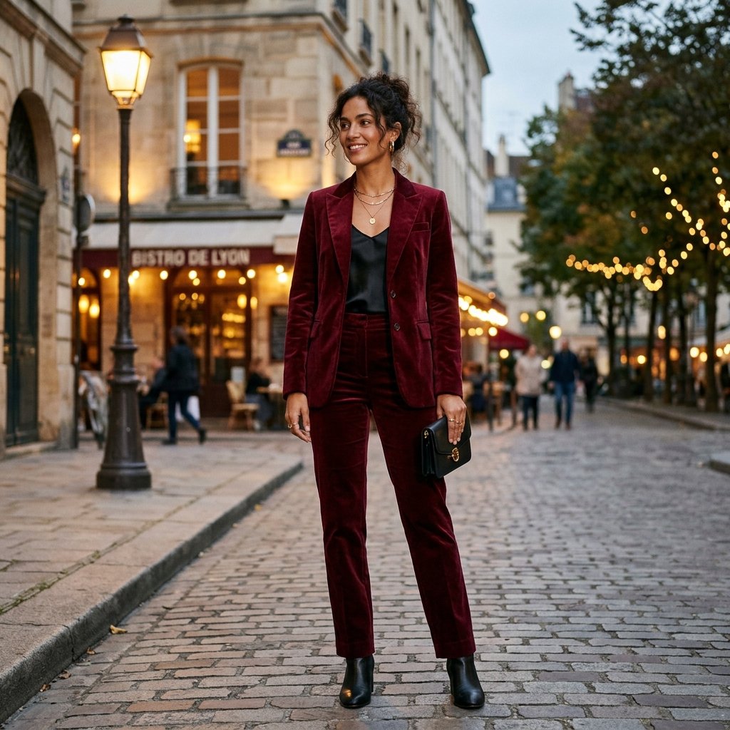 Velvet Winter Outfit Inspo Ideas