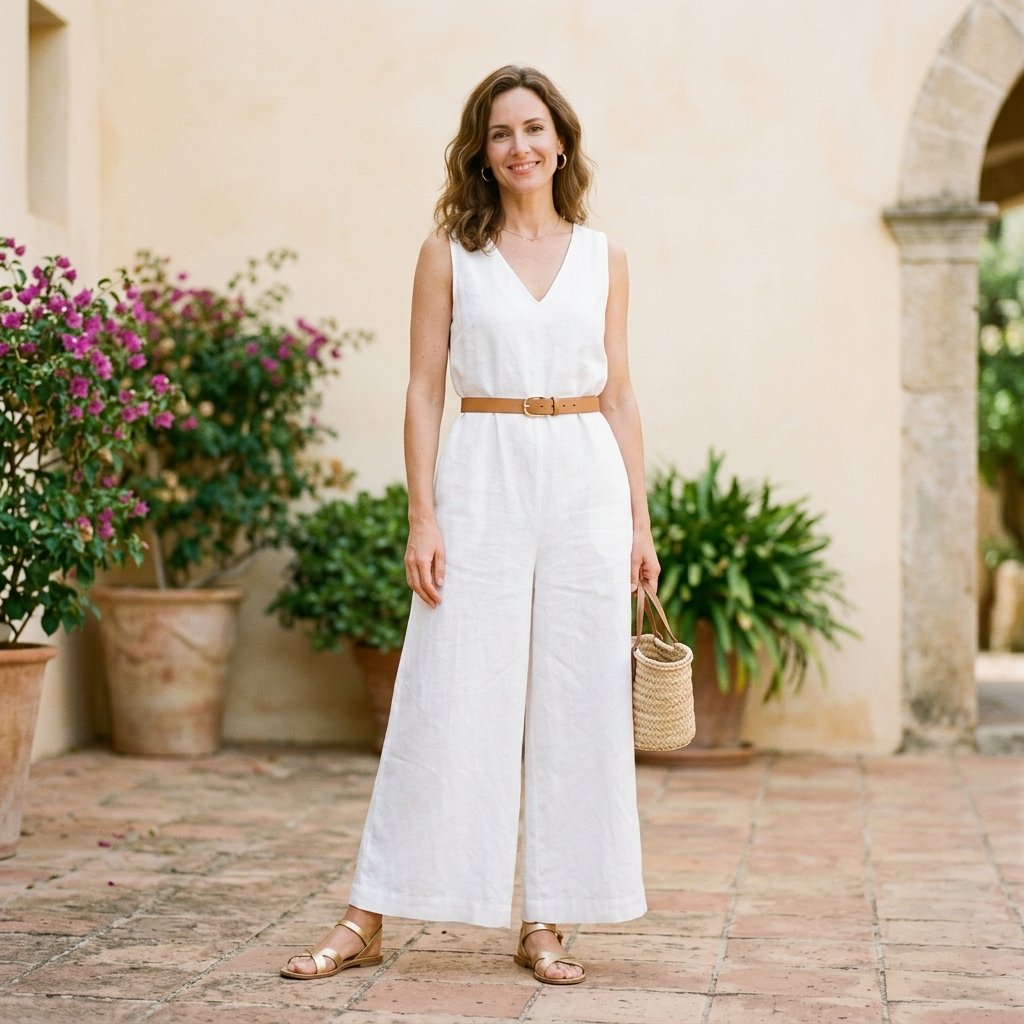 White Outfit Ideas: 30 Creative Looks to Inspire Your Next Stunning Style 12 White Outfit Ideas White Jumpsuit Ideas